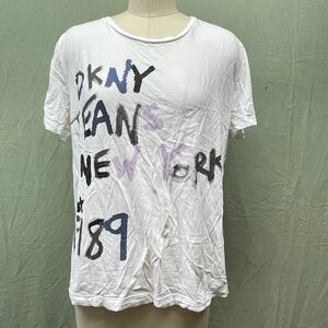 DKNY Jeans Logo T-Shirt, Women's Large
